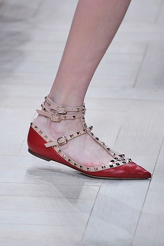 valentino pink studded heels
