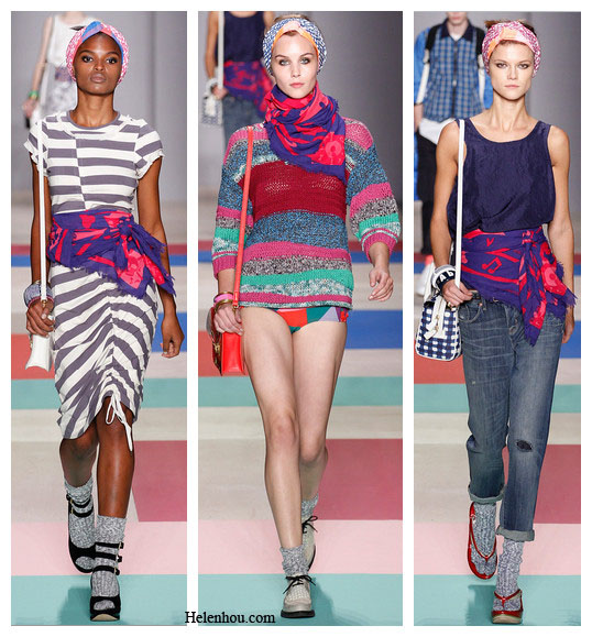 Fresh From The Runway Six Ways To Wear A Scarf Helen’s Life & Style