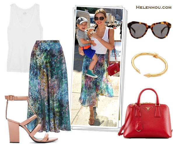 Summer Breeze: Printed Maxi & Strap Sandals – Helen's Life & Style